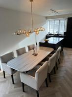Richmond Interior Eettafel Marmer + salontafel (set), Ophalen, 200 cm of meer, Zo goed als nieuw, Vijf personen of meer