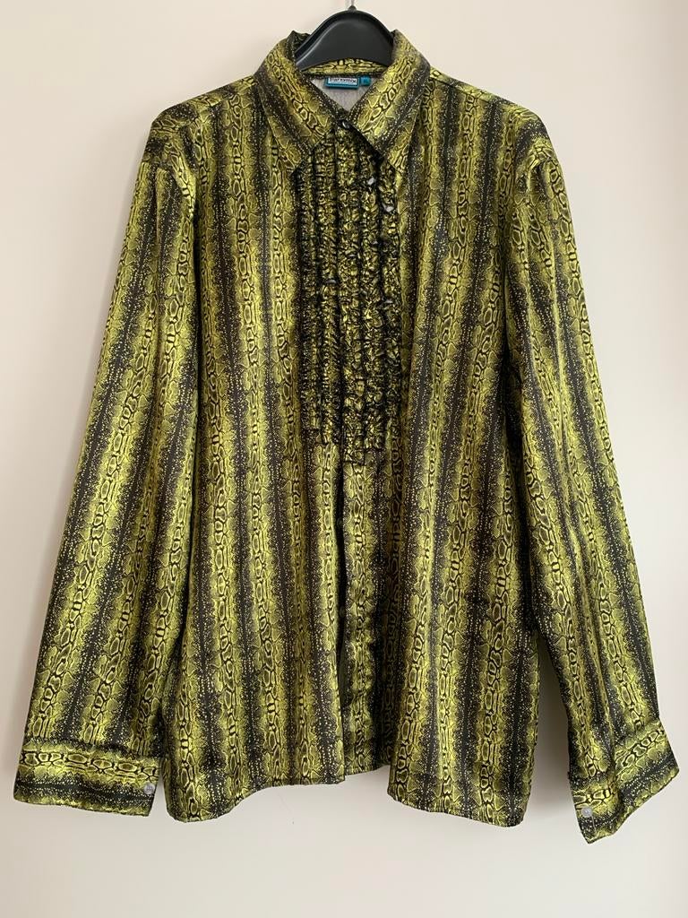 Disco Blouse Maat XL Carnaval of feest, Kleding | Heren, Ophalen of Verzenden, Zo goed als nieuw