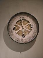 Wandklok met radar industriële look, Ophalen, Zo goed als nieuw, Wandklok