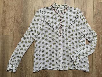 Essentiel Antwerp blouse bloem print wit geel zwart 38/M beschikbaar voor biedingen