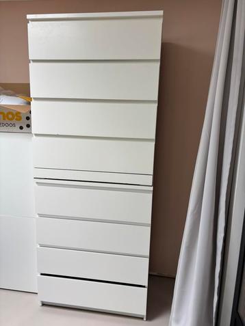2 Malm kasten Ikea Wit 80x100x48 beschikbaar voor biedingen