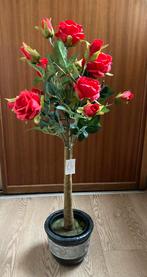 Roos op stam met Leds, kunstplant. Hoogte 90 cm. Altijd mooi, Ophalen of Verzenden, Nieuw, Binnen