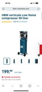 ZGAN te koop €150 vaste prijs stille compressor 50L, Ophalen, Hdk, Hdk, Zo goed als nieuw