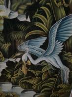 Wy. Sura Schilderij - Vogels in Jungle, Antiek en Kunst, Ophalen of Verzenden