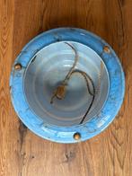 Art Deco Hanglamp Jaren 30 Blauw Marmerglas, Antiek en Kunst, Ophalen