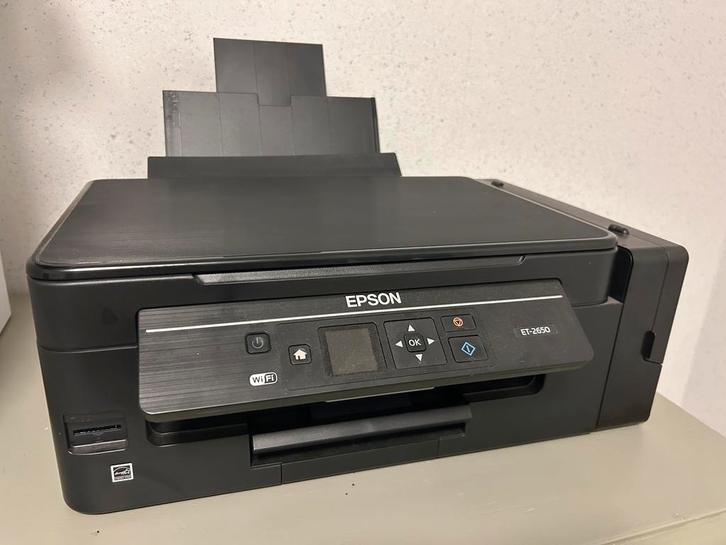 Epson EcoTank ET-2650 All-in-One Printer, Computers en Software, Printers, Gebruikt, All-in-one, Inkjetprinter, Kleur printen