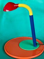 Retro Memphis bureau lamp rood blauw groen geel snake lamp, Huis en Inrichting, Lampen | Tafellampen, Gebruikt, Ophalen of Verzenden