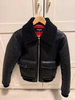 Bomber jacket leather Dsquared2, Ophalen of Verzenden, Zo goed als nieuw, Maat 46 (S) of kleiner, Zwart