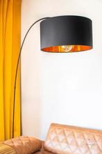 Sweep staande vloer booglamp E27 Fitting - Zwart Goud, Huis en Inrichting, Lampen | Vloerlampen, Ophalen, Zo goed als nieuw, Metaal