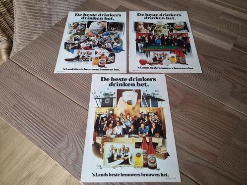 3 x Vintage Reclame Amstel Bier uit een Tijdschrift 1977, Verzamelen, Merken en Reclamevoorwerpen, Gebruikt, Overige typen, Verzenden