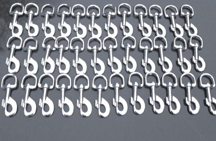 Musketonhaken Karabijnhaken, Doe-het-zelf en Verbouw, IJzerwaren en Bevestigingsmiddelen, Nieuw, Overige typen, Rvs, Ophalen of Verzenden