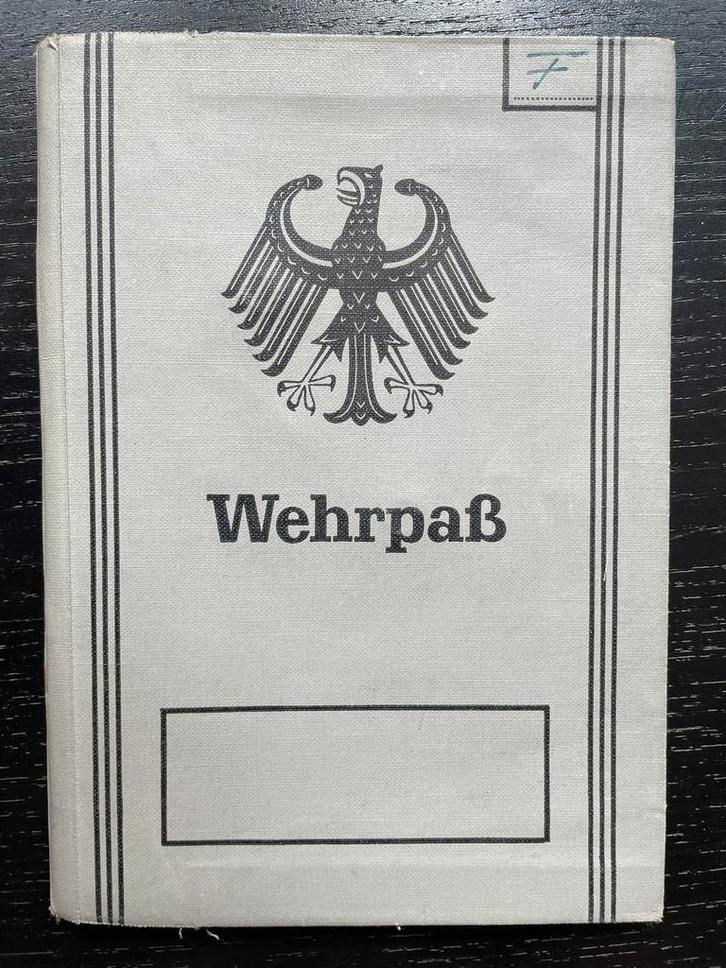 Bundeswehr Wehrpass, Verzamelen, Militaria | Algemeen, Landmacht, Overige typen, Duitsland, Ophalen of Verzenden