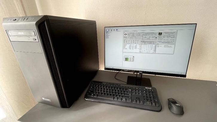 PC+Monitor+Keyboard AMD Ryzen 5 3600 (6-core)/16GB/1TB, Computers en Software, Desktop Pc's, Zo goed als nieuw, 3 tot 4 Ghz, SSD