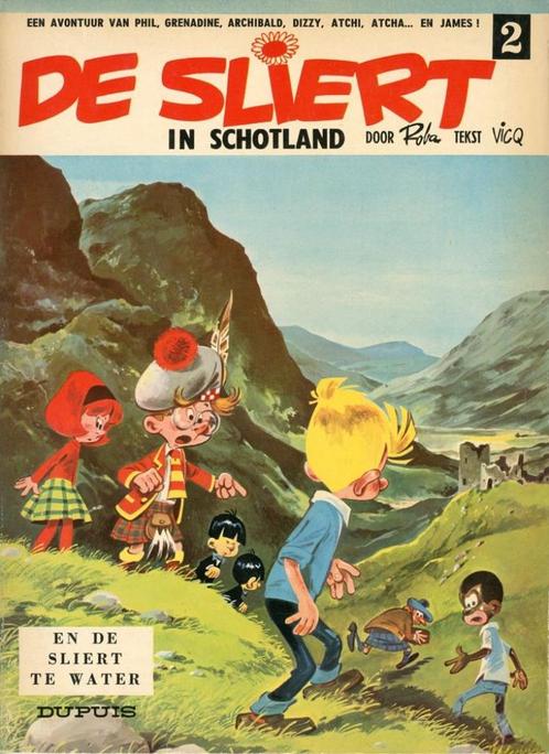 De Sliert in Schotland + De Sliert te water (1e druk, 1966), Boeken, Stripboeken, Ophalen