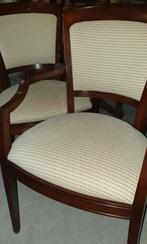 2 Heldense Mahonie Eetkamer Armstoelen, Huis en Inrichting, Ophalen, Gebruikt, Twee, Bruin