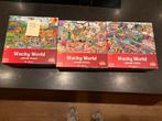 3 Wacky World Puzzels 1000 Stukjes, Hobby en Vrije tijd, Denksport en Puzzels, Ophalen of Verzenden, 500 t/m 1500 stukjes, Gebruikt