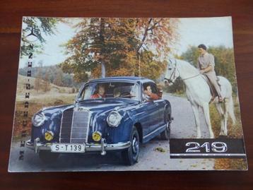 Mercedes 219 1957 Ponton brochure beschikbaar voor biedingen
