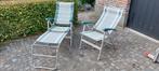 Dukdalf stoelen., Tuin en Terras, Ophalen, Gebruikt, Aluminium, Inklapbaar