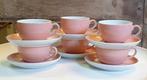 6 x Vintage Mitterteich Bavaria roze kop & schotels, Ophalen of Verzenden