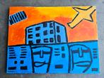 Modern schilderij acryl op doek Hans van der Laan 80 x 60 cm, Ophalen