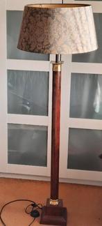 Staande lamp bruin met brons /goud, Huis en Inrichting, Lampen | Vloerlampen, Ophalen of Verzenden, Zo goed als nieuw, 150 tot 200 cm