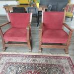2 Vintage stoelen., Huis en Inrichting, Fauteuils, Ophalen, 75 tot 100 cm