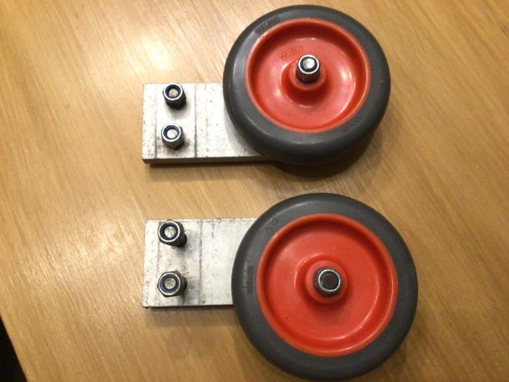 Maxima ladderwielen en aluminium houders voor o.a. Altrex, Doe-het-zelf en Verbouw, Ladders en Trappen, Zo goed als nieuw, Ladder