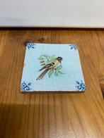Antiek Tegeltje met Vogeltje, Antiek en Kunst, Antiek | Wandborden en Tegels, Ophalen of Verzenden