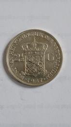Rijksdaalder Wilhelmina 1937, Postzegels en Munten, Munten | Nederland, Ophalen of Verzenden, Koningin Wilhelmina, 2½ gulden