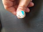 Zilver ring wolf, 18 tot 19, Gebruikt, Heer, Ophalen of Verzenden