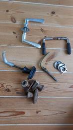 Antieke deurkrukken, dekschildjes, houten deurkrukken, Doe-het-zelf en Verbouw, Hang- en Sluitwerk, Ophalen of Verzenden, Gebruikt