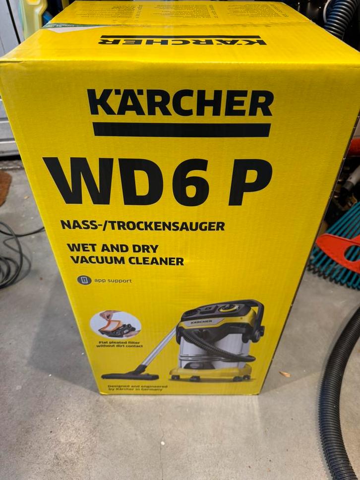 Karcher WD6 alles zuiger, Tuin en Terras, Hogedrukreinigers, Zo goed als nieuw, Elektrisch, Ophalen of Verzenden