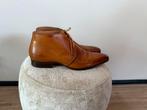 Halfhoge Greve Cognac Leren schoenen Maat 46, Bruin, Ophalen of Verzenden, Veterschoenen, Gedragen