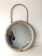 Prachtige Rivièra Maison spiegel rond rattan, Antiek en Kunst, Antiek | Spiegels, Minder dan 100 cm, Minder dan 50 cm, Rond, Ophalen of Verzenden