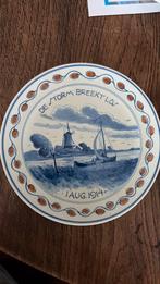 Antiek bordje handgeschilderd Royal Delft, Antiek en Kunst, Antiek | Wandborden en Tegels, Ophalen of Verzenden