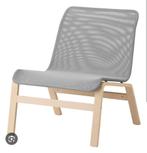Ikea Nolmyra Fauteuil - Grijs, Huis en Inrichting, Ophalen, Hout, Minder dan 75 cm, Scandinavisch