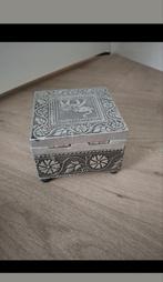 Sieradendoos targot zilver kleur olifant, Ophalen of Verzenden, Zo goed als nieuw, Hardcase