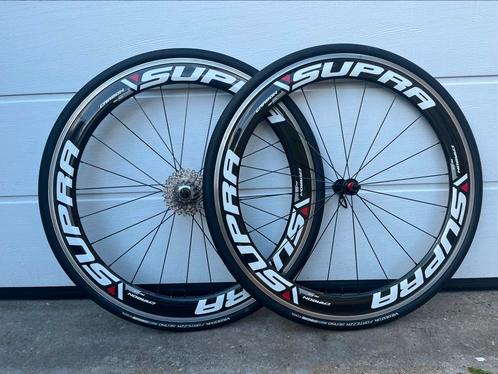 Supra RC58 carbon wielset, Fietsen en Brommers, Fietsonderdelen, Zo goed als nieuw, Racefiets, Wiel, Ophalen of Verzenden