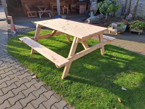 picknicktafel 4 pers DUURZAAM DOUGLAS HOUT, Tuin en Terras, Picknicktafels, Nieuw, Rechthoekig, Hout, Ophalen of Verzenden