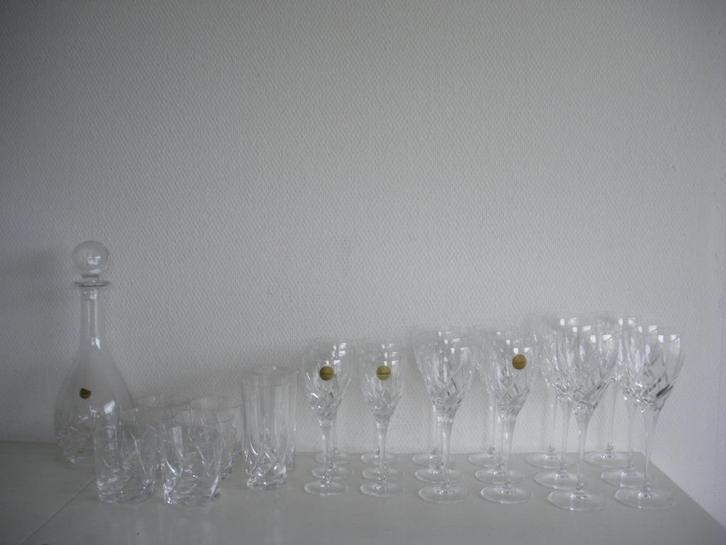 Kristallen Toscane glazen, Huis en Inrichting, Keuken | Servies, Zo goed als nieuw, Glas of Glazen, Overige stijlen, Glas, Ophalen of Verzenden