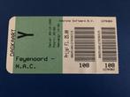 ⚽ Ticket Feyenoord - Nac 1995-1996 ⚽, Gebruikt, Ophalen of Verzenden, Feyenoord