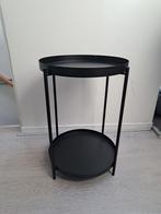 Leuke bijzettafel, Minder dan 55 cm, Gebruikt, Metaal of Aluminium, Rond