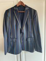 Blazer/ colbert gestreept van Knetter Rotterdam, Blauw, Maat 48/50 (M), Ophalen of Verzenden, Knetter