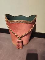 Antieke Prullenbak met Tassel fluweel, Antiek en Kunst, Ophalen of Verzenden