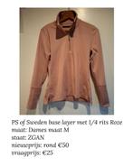 PS of Sweden base layer roze dames maat M met 1/4 rits, Dieren en Toebehoren, Paardrijkleding, Dressuur, Ophalen of Verzenden