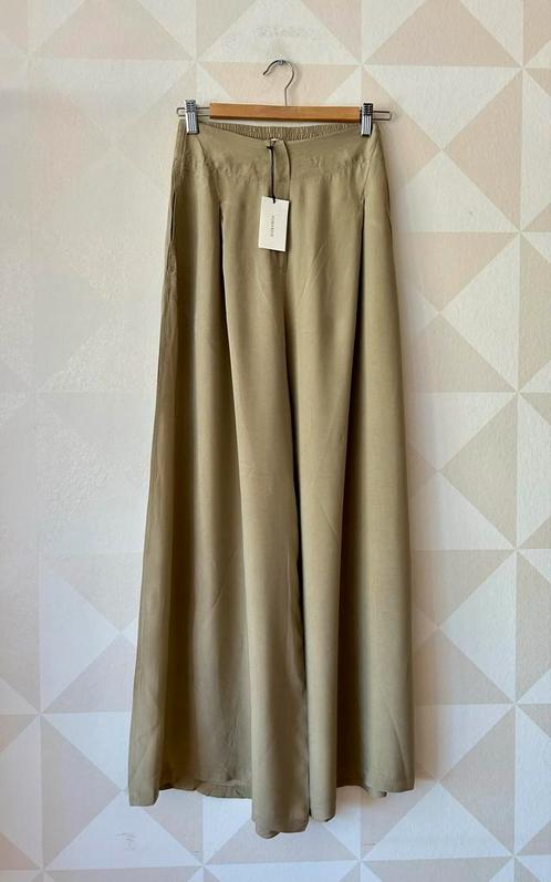 Humanoid broek pantalon zand wijdvallend XS/34 NIEUW, Kleding | Dames, Broeken en Pantalons, Nieuw, Maat 34 (XS) of kleiner, Beige