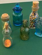 Mini glazen flesjes voor een letterbak, Antiek en Kunst, Ophalen of Verzenden