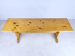 bankje plantentafel bijzettafel vurenhout 120 cm 70s 80s, Ophalen, Gebruikt, -, -