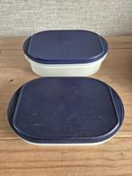 Tupperware Combismart vleeswarendoos en kaasdoos, Huis en Inrichting, Keuken | Tupperware, Ophalen of Verzenden, Gebruikt, Blauw