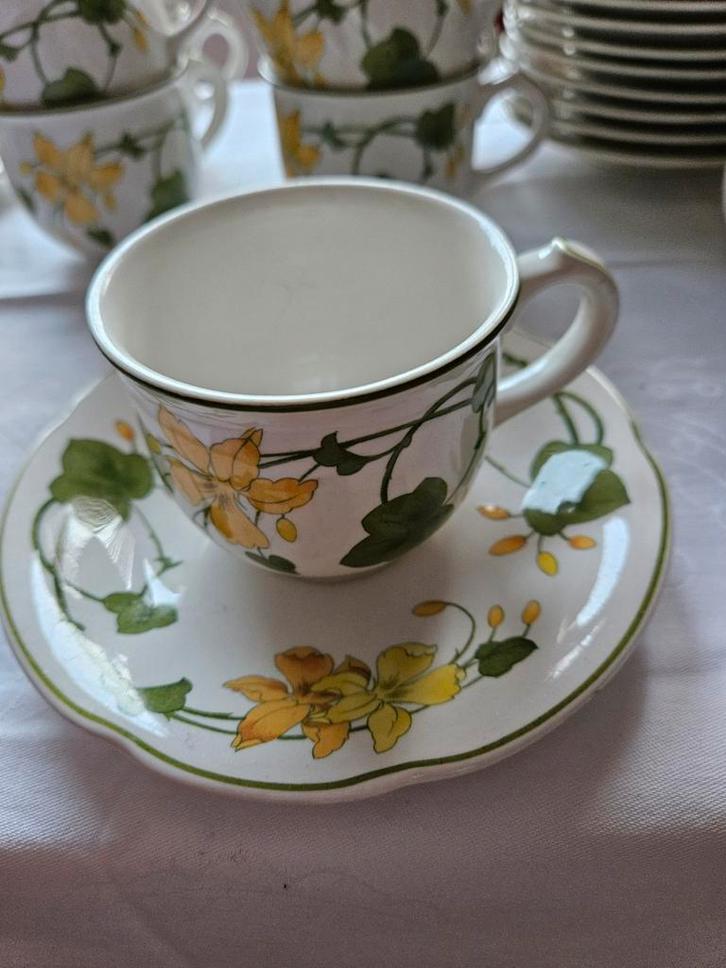 Villeroy & Boch Geranium Kop en Schotel, Huis en Inrichting, Keuken | Servies, Gebruikt, Kop(pen) en/of Schotel(s), Overige stijlen